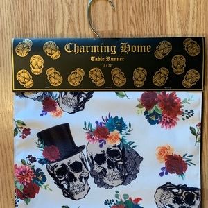 NEW Bride Groom table runner Charming fun home 72 x 13 inch wedding piece wall